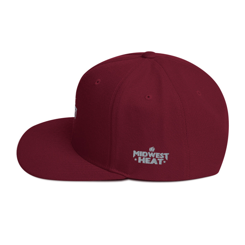 Midwest Heat - Gray Torch Snapback Hat