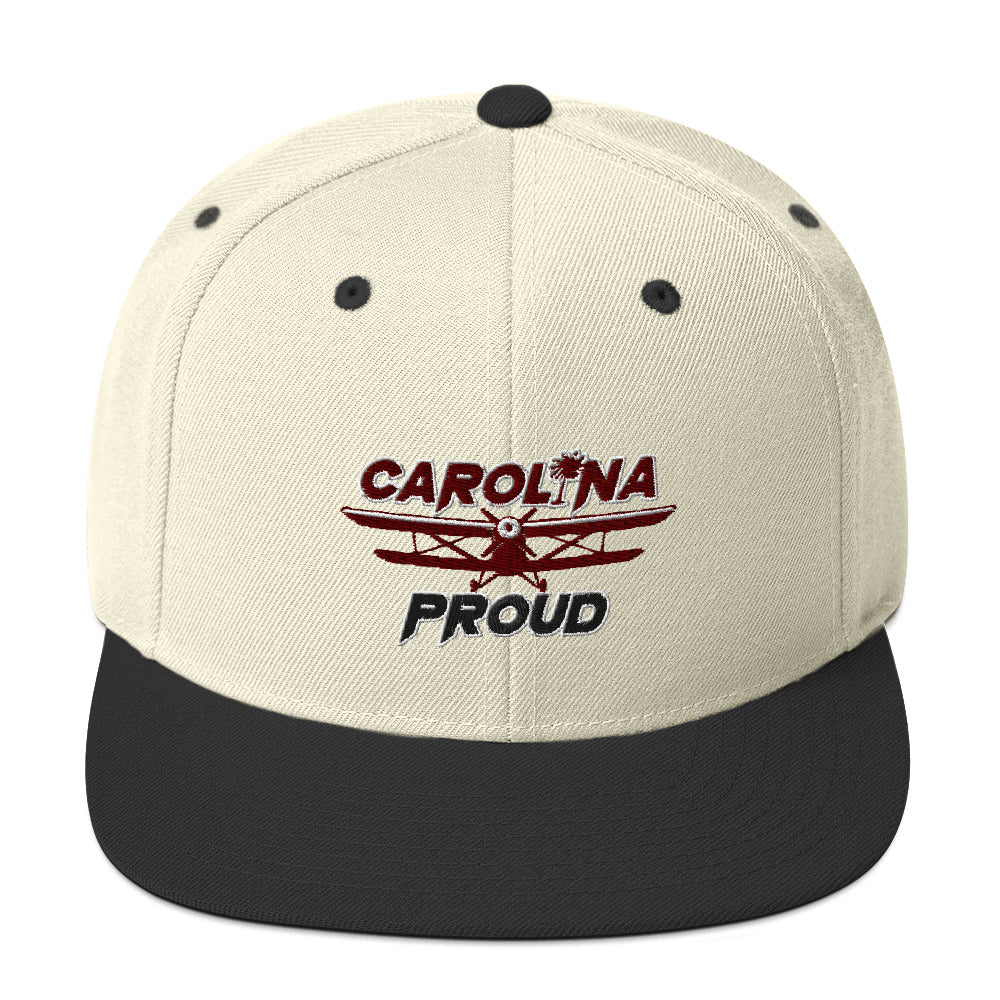Carolina Proud Burgundy/Black Snapback Hat
