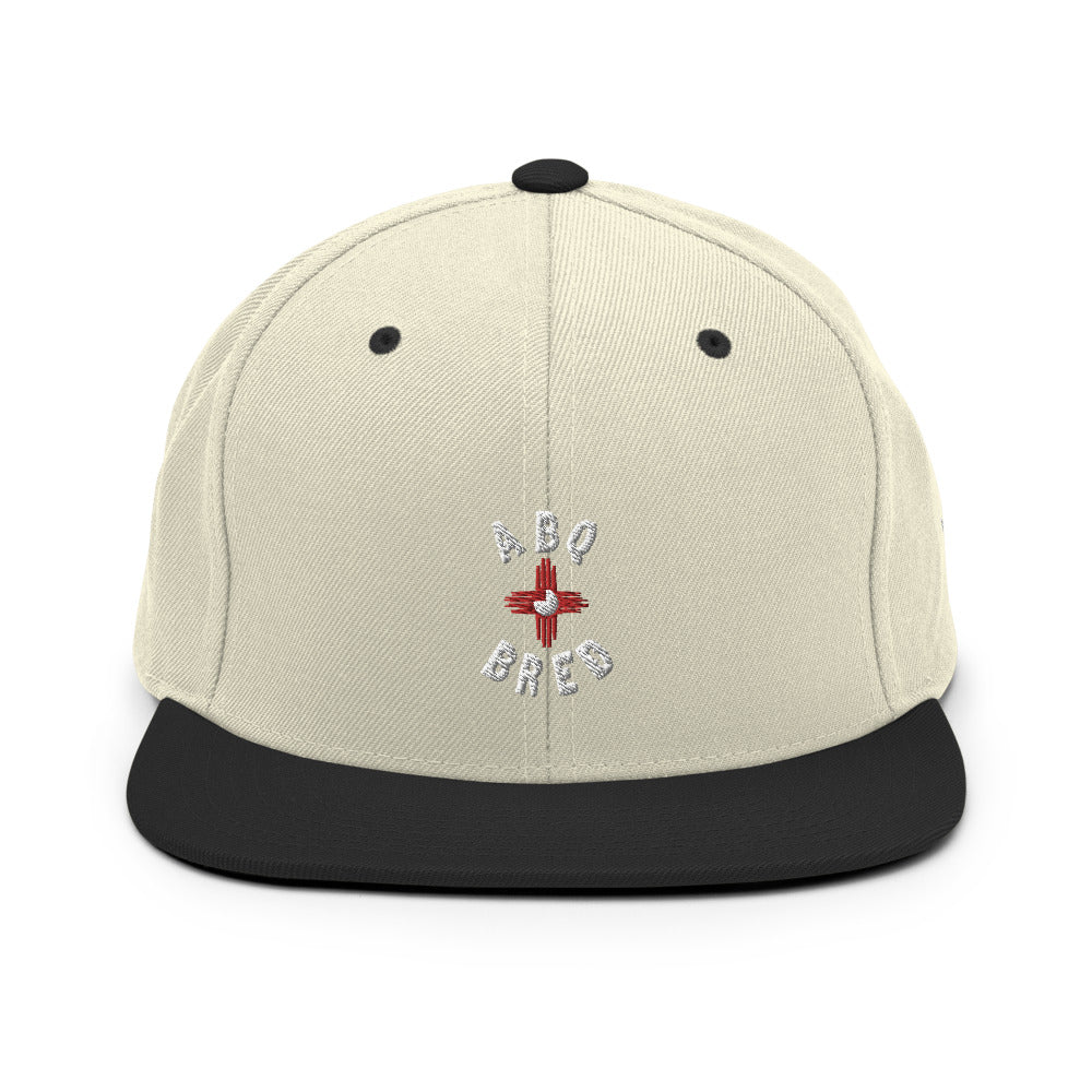 ABQ Bred - White Red Snapback Hat