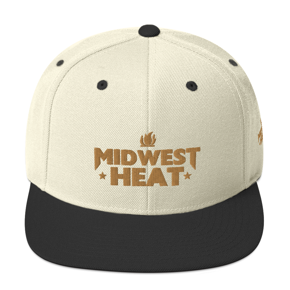 Midwest Heat - Gold Stitch Snapback Hat
