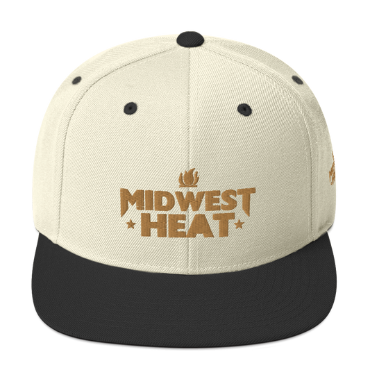 Midwest Heat - Gold Stitch Snapback Hat