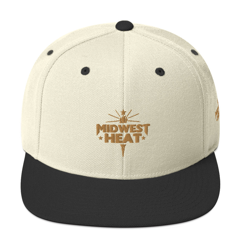 Midwest Heat - Gold Torch Snapback Hat