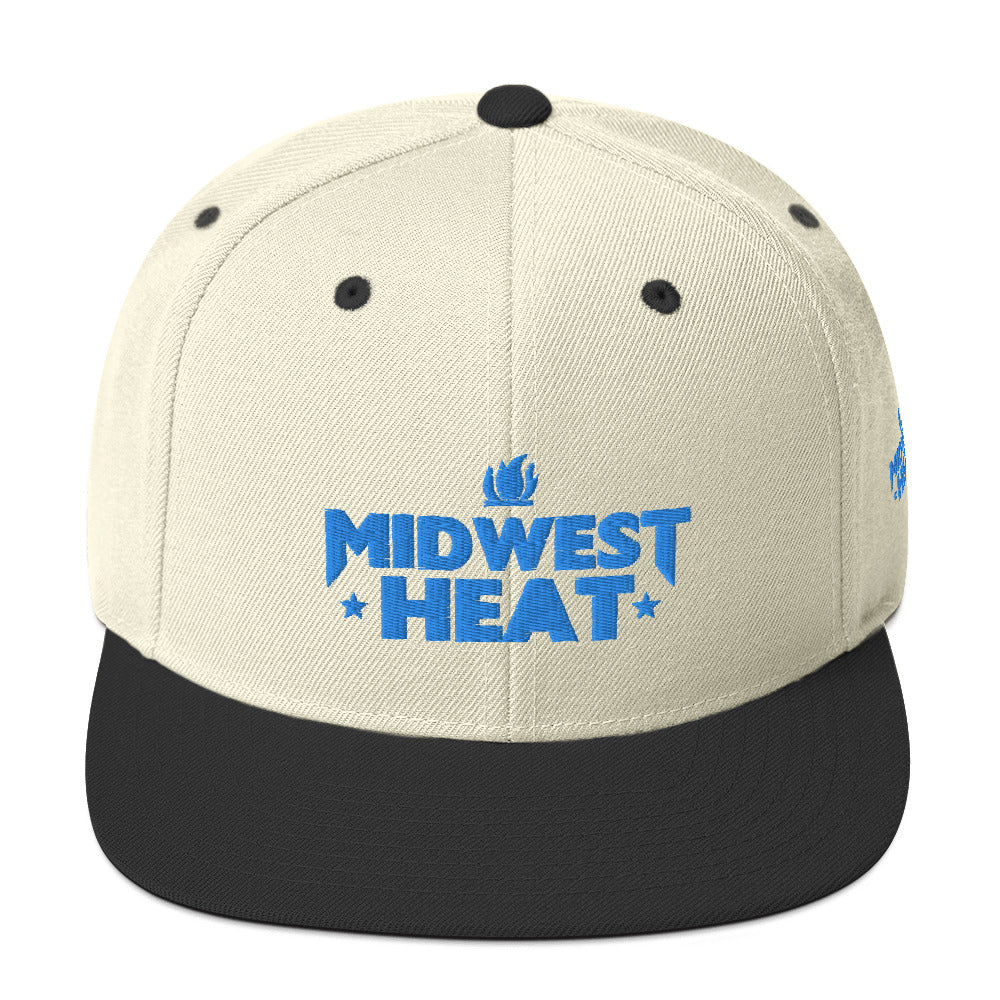 Midwest Heat - Blue Stitch Snapback Hat