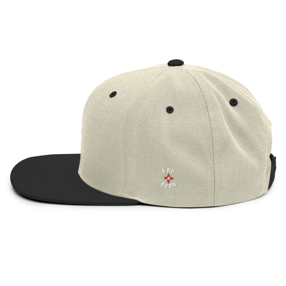 ABQ Bred - White Red Snapback Hat