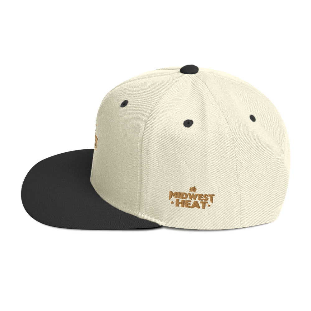 Midwest Heat - Gold Torch Snapback Hat