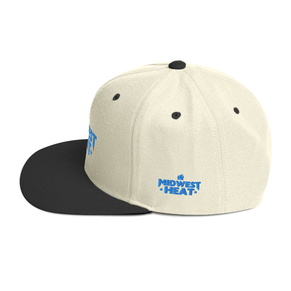 Midwest Heat - Blue Stitch Snapback Hat