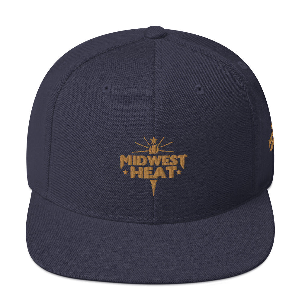Midwest Heat - Gold Torch Snapback Hat