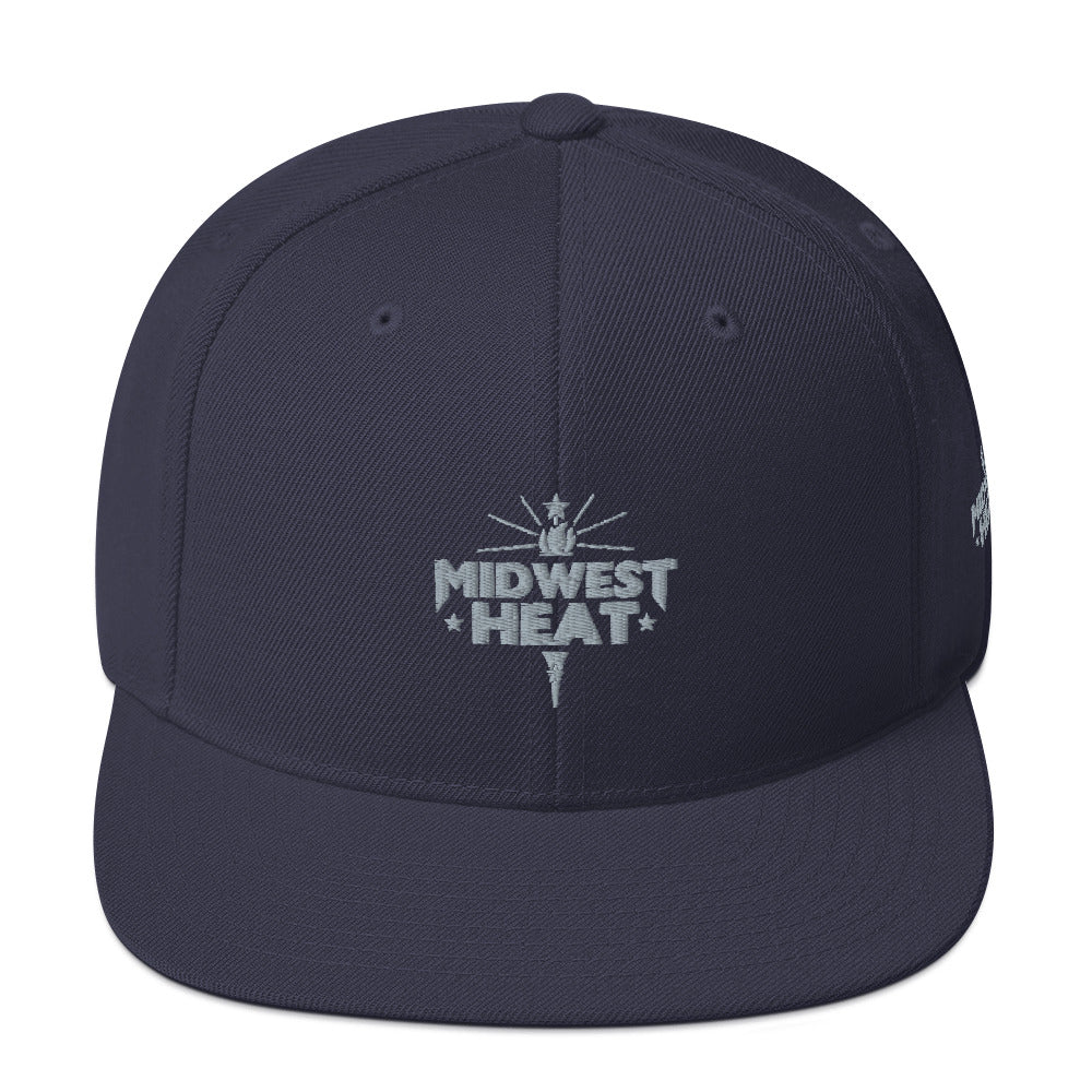 Midwest Heat - Gray Torch Snapback Hat