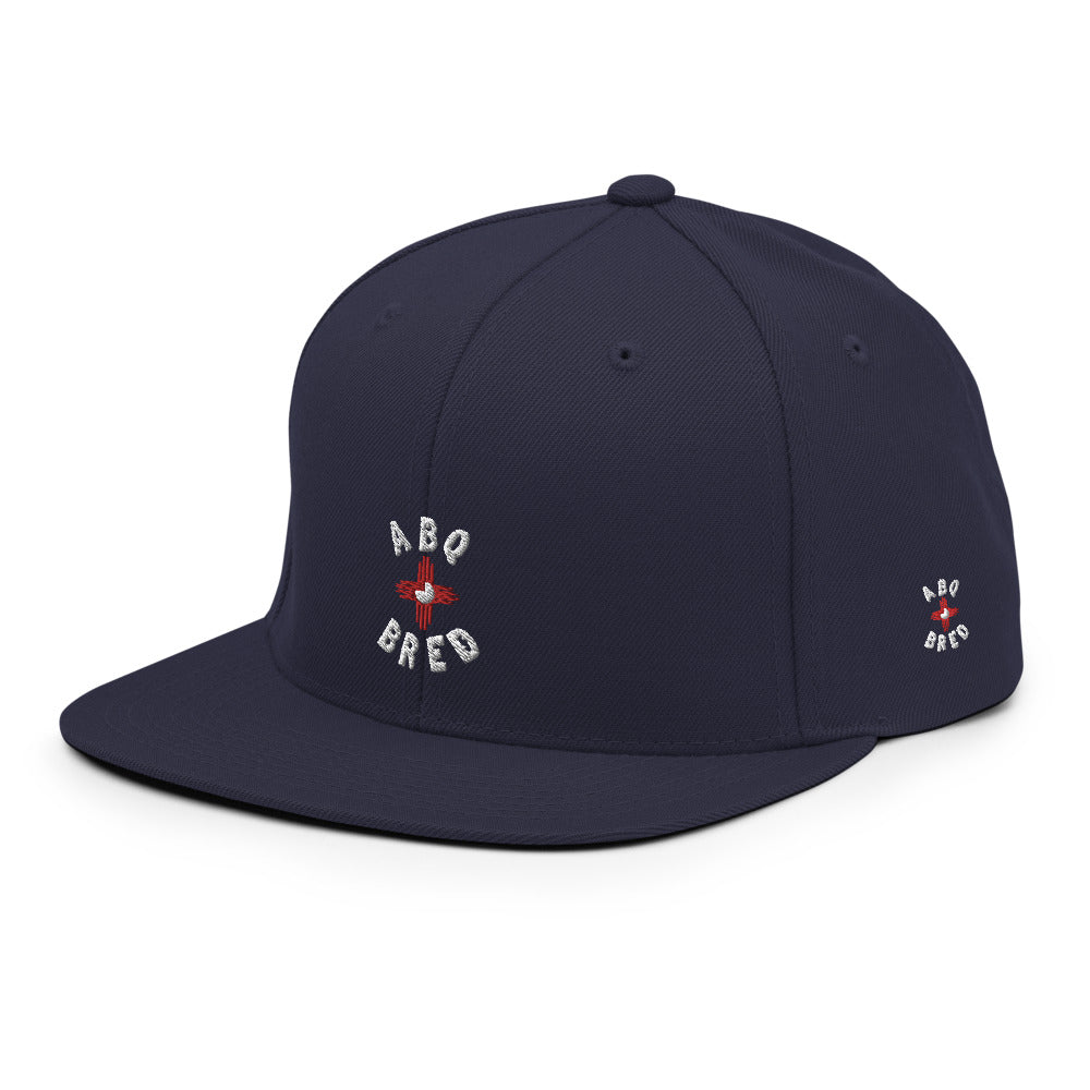 ABQ Bred - White Red Snapback Hat