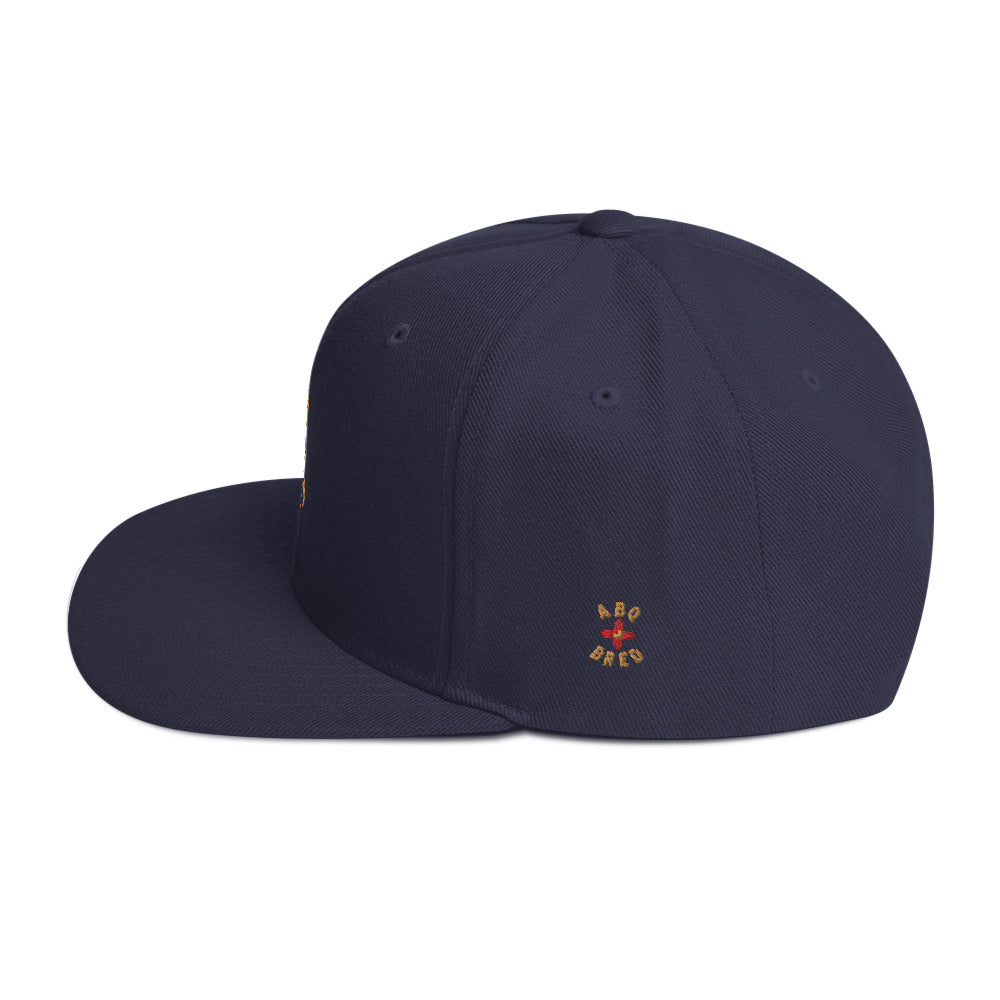 ABQ Bred - Gold Red Snapback Hat