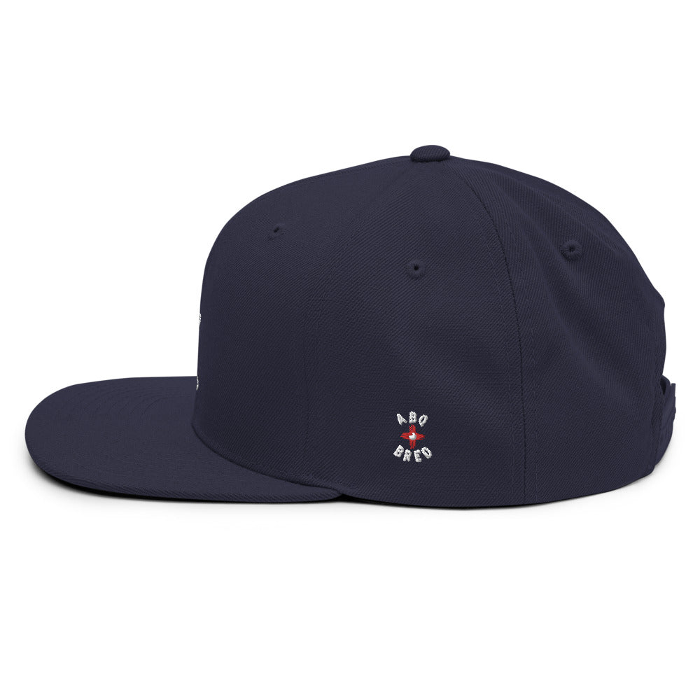ABQ Bred - White Red Snapback Hat