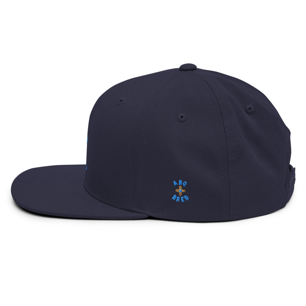 ABQ Bred - Blue Gold Snapback Hat *