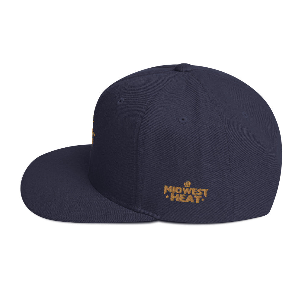 Midwest Heat - Gold Torch Snapback Hat