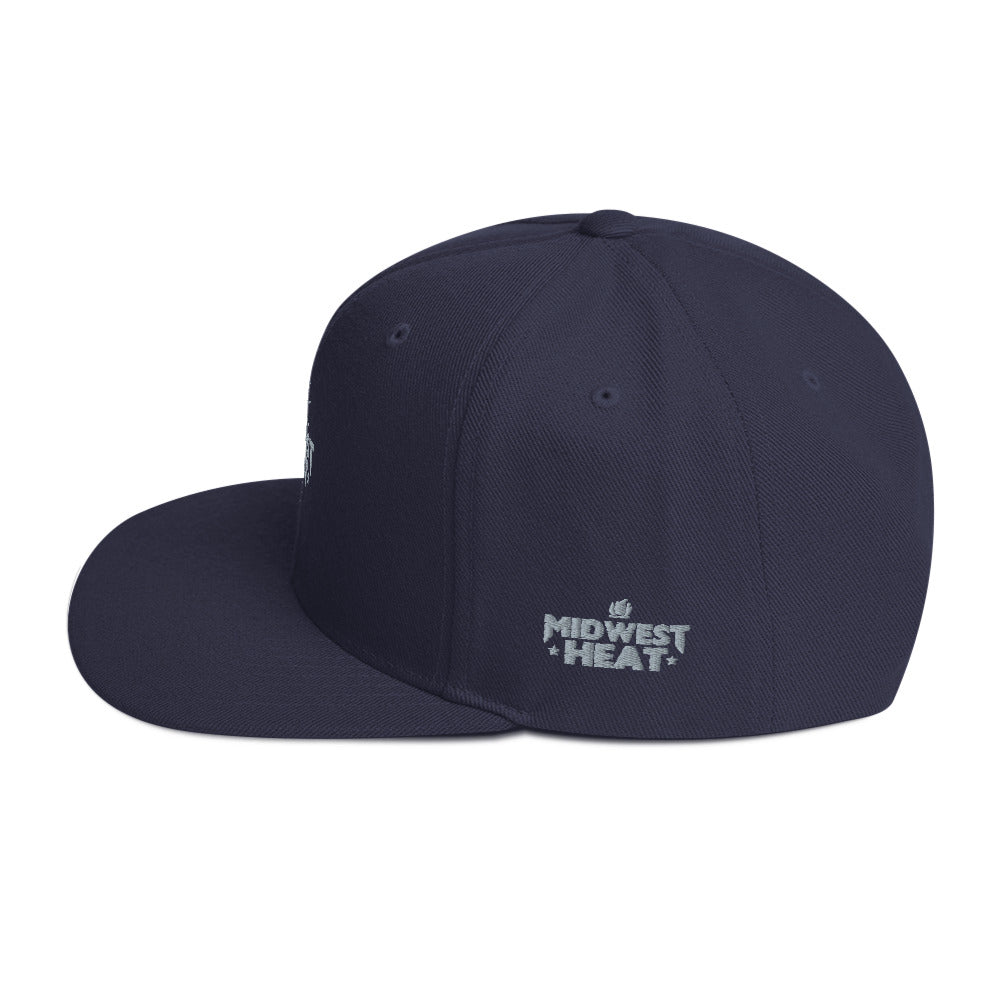 Midwest Heat - Gray Torch Snapback Hat