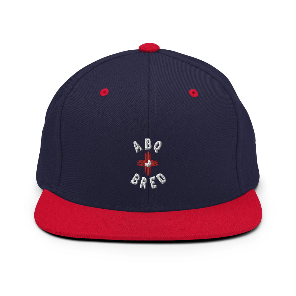ABQ Bred - White Red Snapback Hat