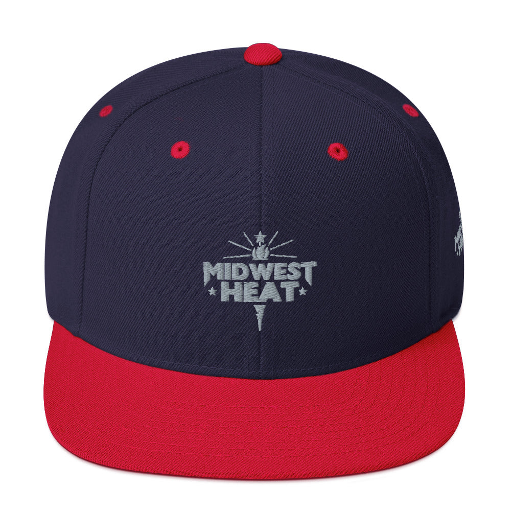 Midwest Heat - Gray Torch Snapback Hat