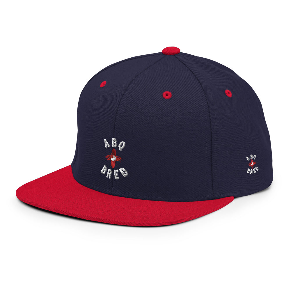 ABQ Bred - White Red Snapback Hat