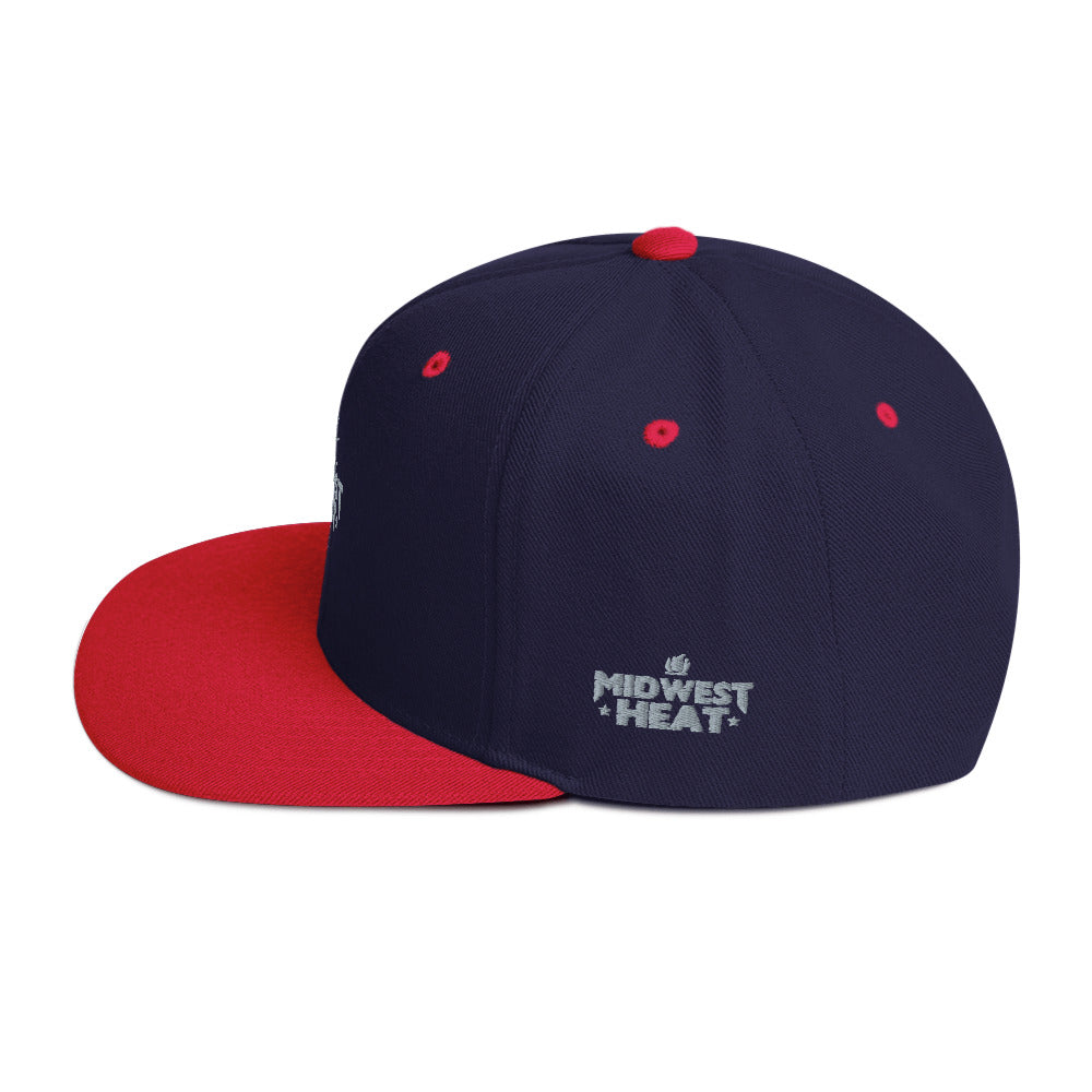 Midwest Heat - Gray Torch Snapback Hat
