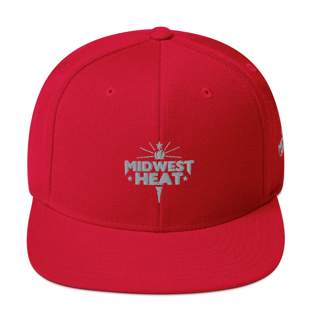 Midwest Heat - Gray Torch Snapback Hat