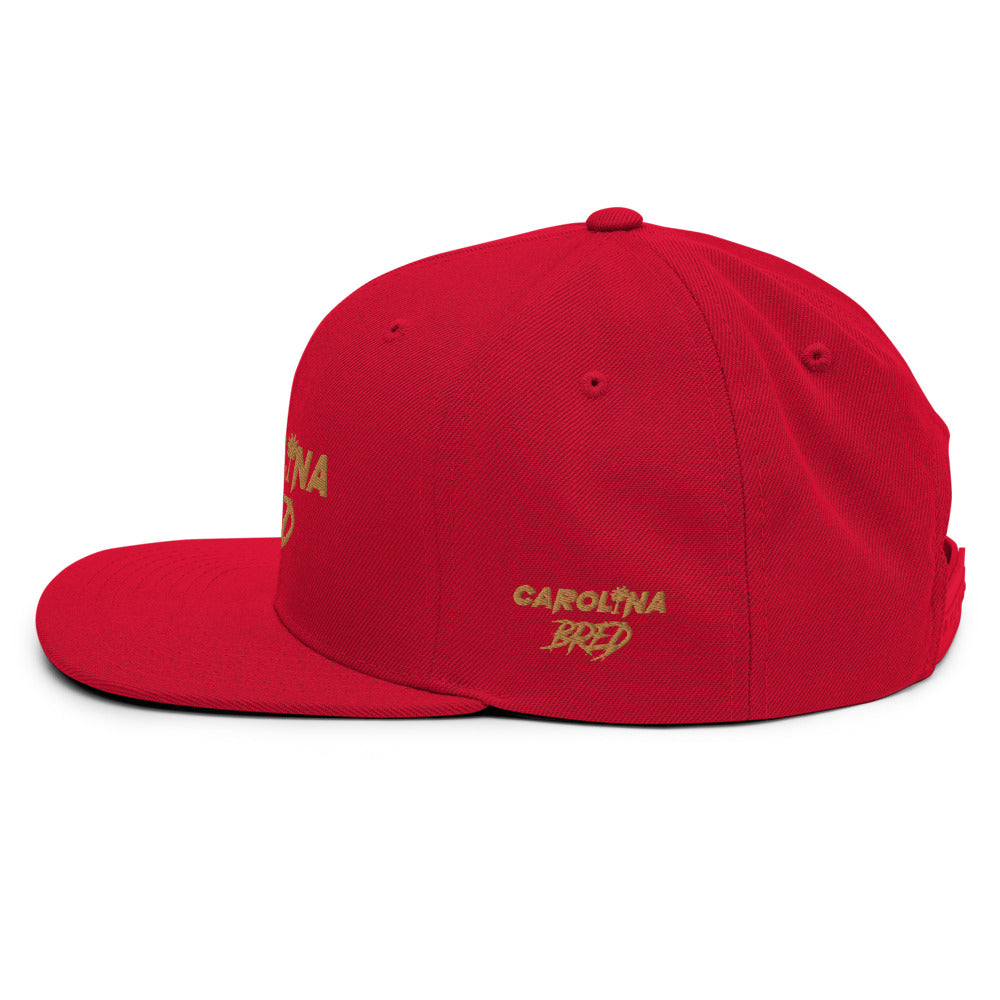 Carolina Bred - Gold Trim Snapback Hat *