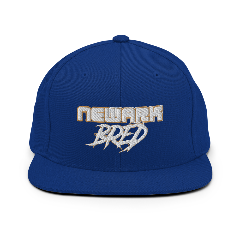 Newark Bred Gold Trim Snapback Hat