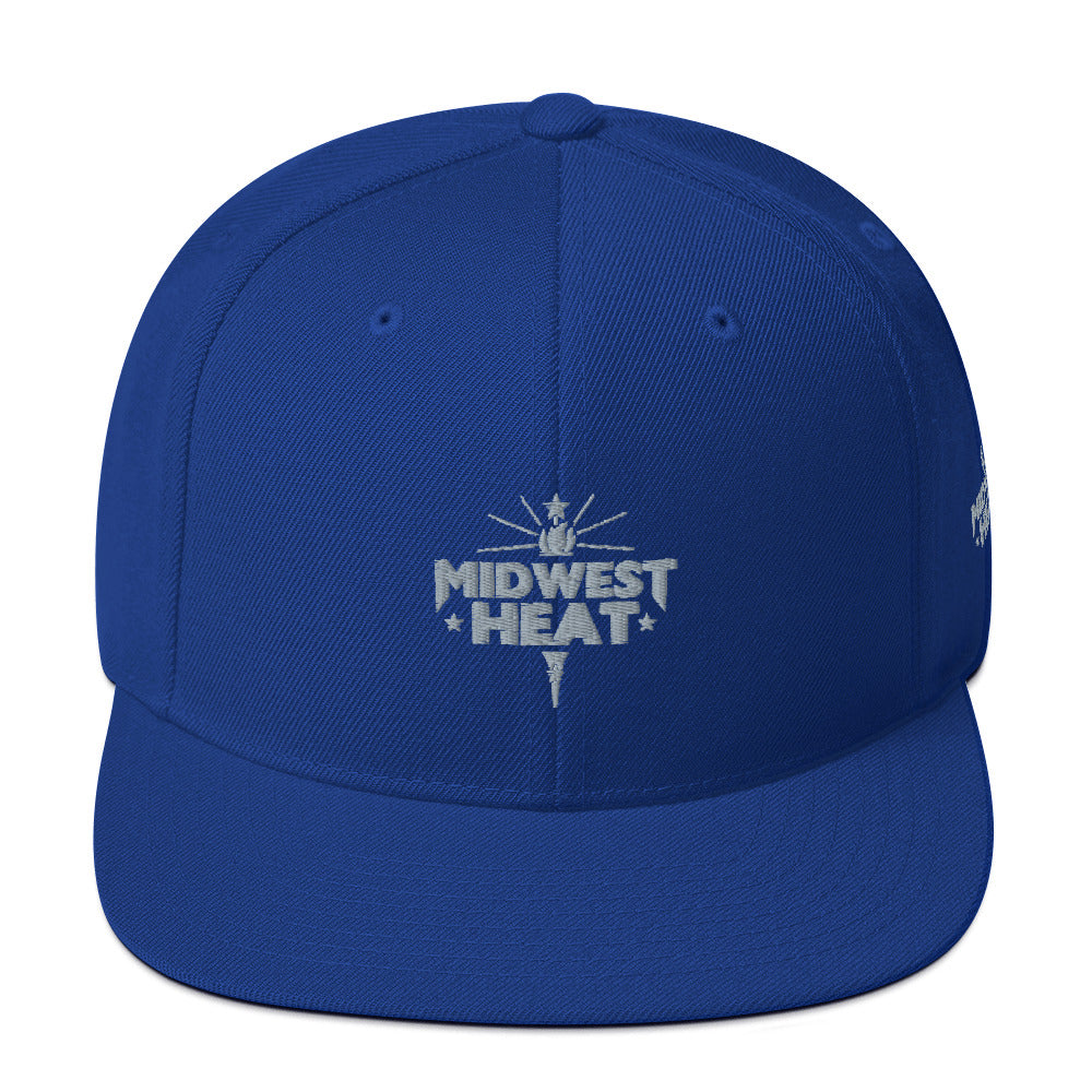 Midwest Heat - Gray Torch Snapback Hat