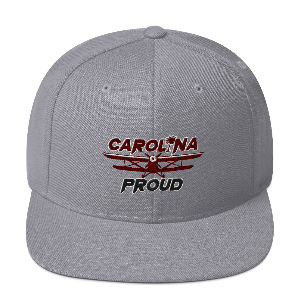 Carolina Proud Burgundy/Black Snapback Hat