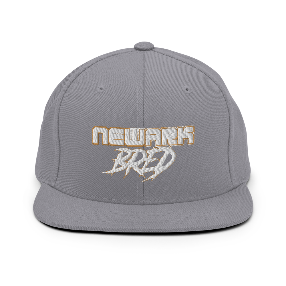 Newark Bred Gold Trim Snapback Hat