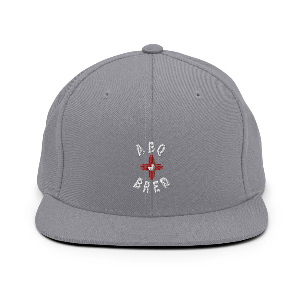 ABQ Bred - White Red Snapback Hat