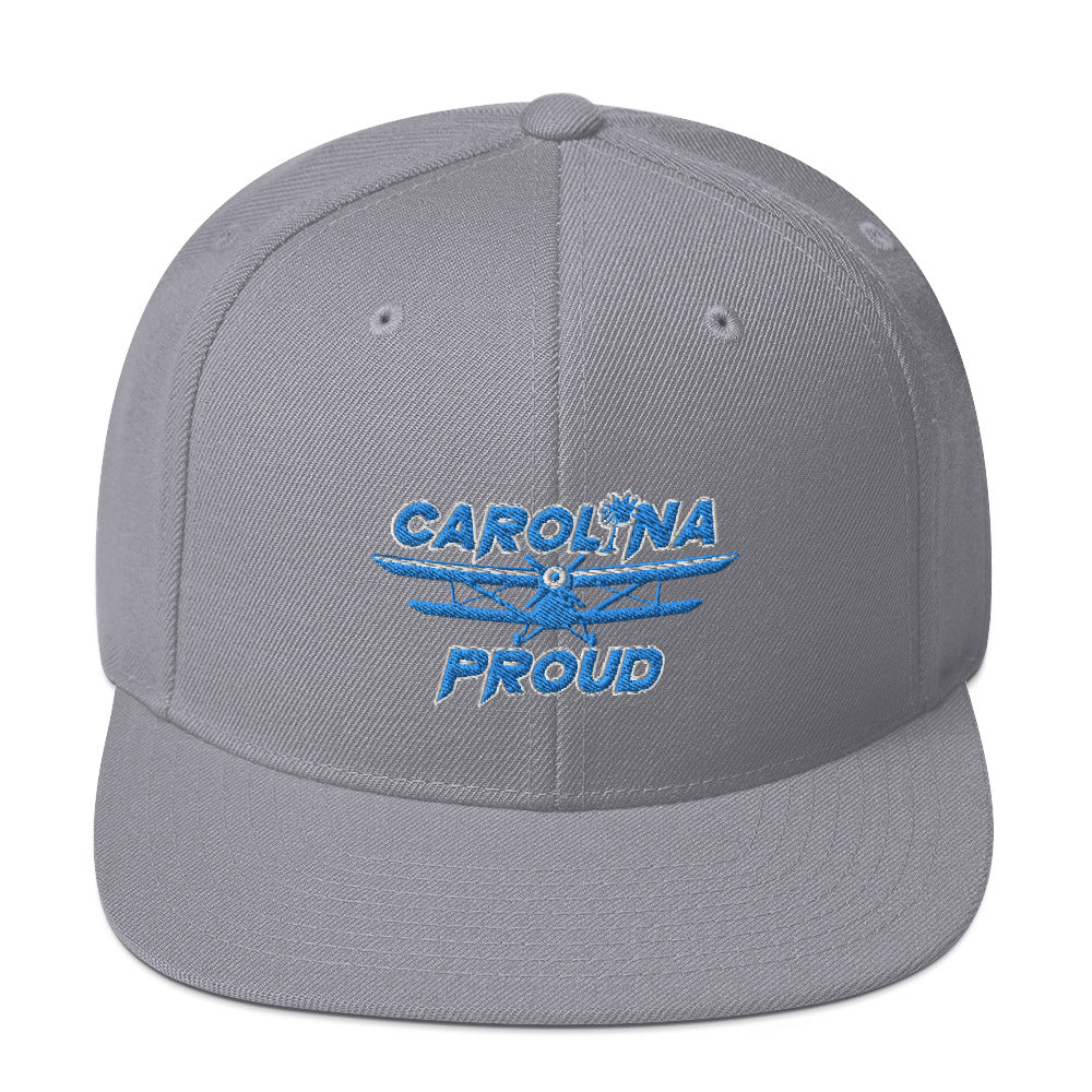 Carolina Proud Blue Stitch Snapback Hat