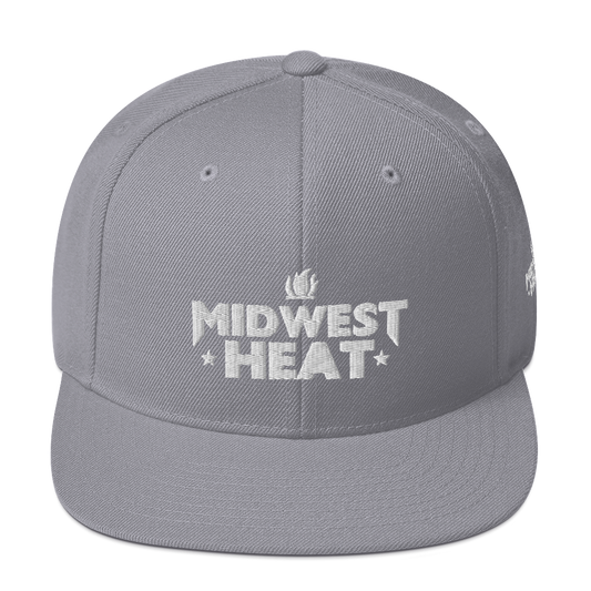 Midwest Heat White Stitch - Snapback Hat