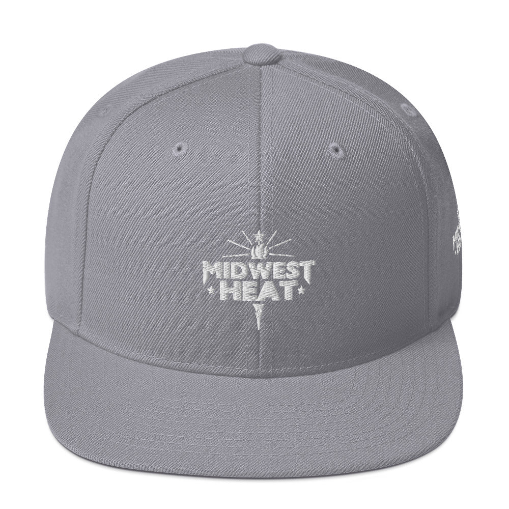Midwest Heat - White Torch Snapback Hat