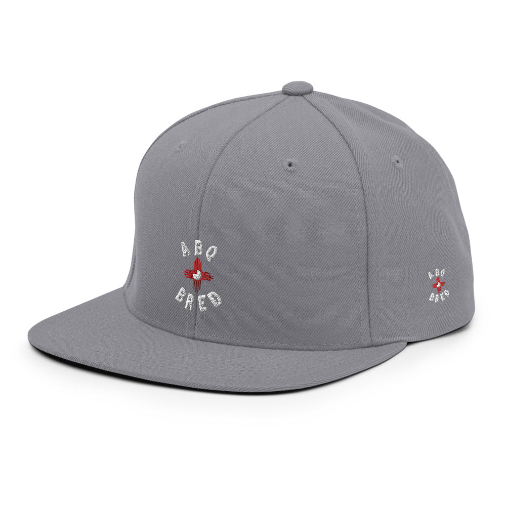 ABQ Bred - White Red Snapback Hat