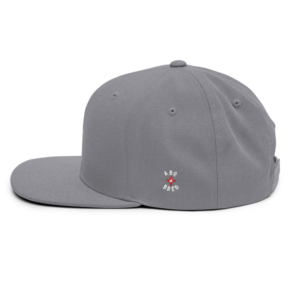 ABQ Bred - White Red Snapback Hat