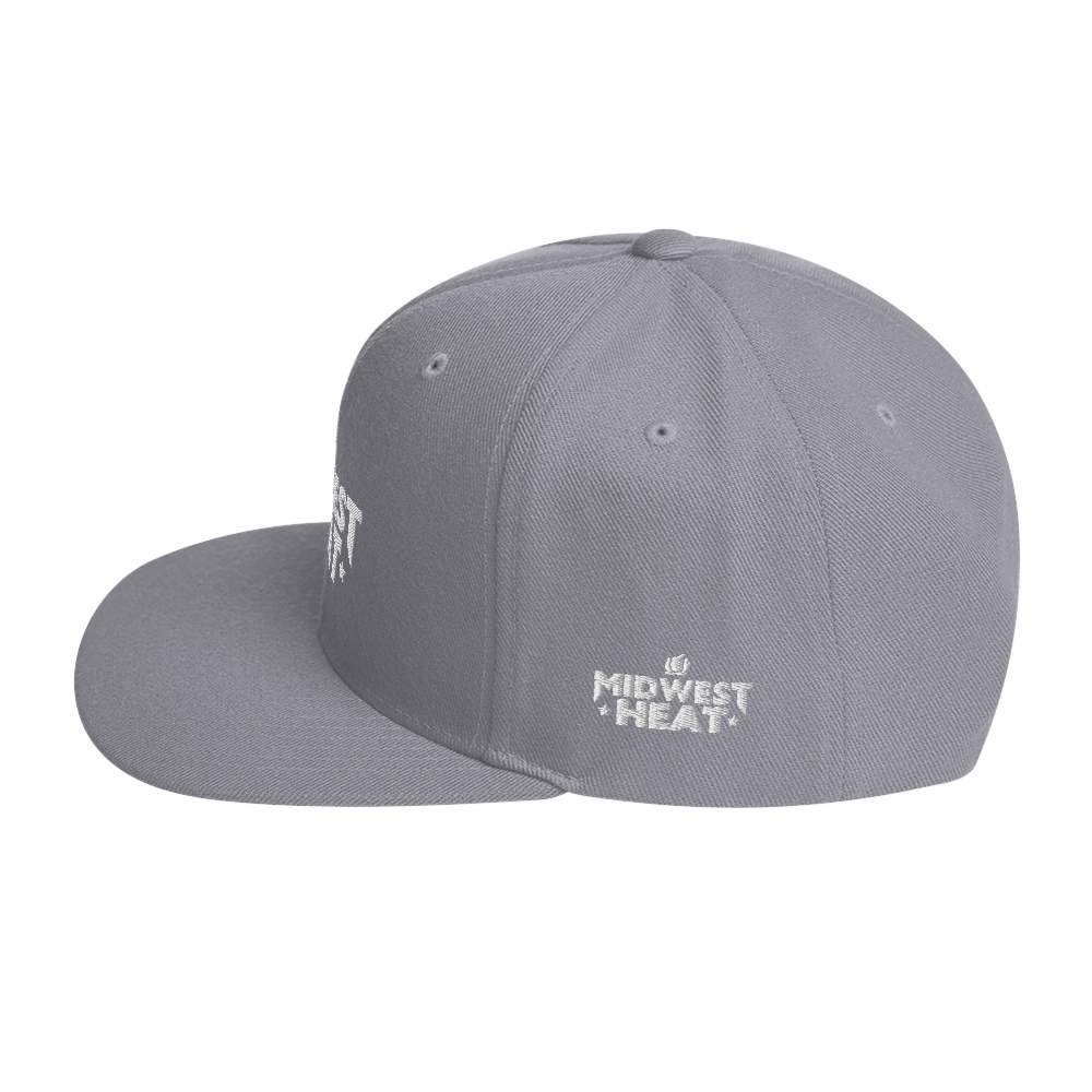 Midwest Heat White Stitch - Snapback Hat