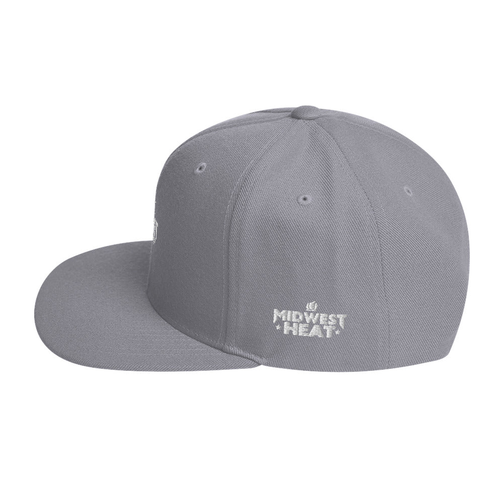 Midwest Heat - White Torch Snapback Hat