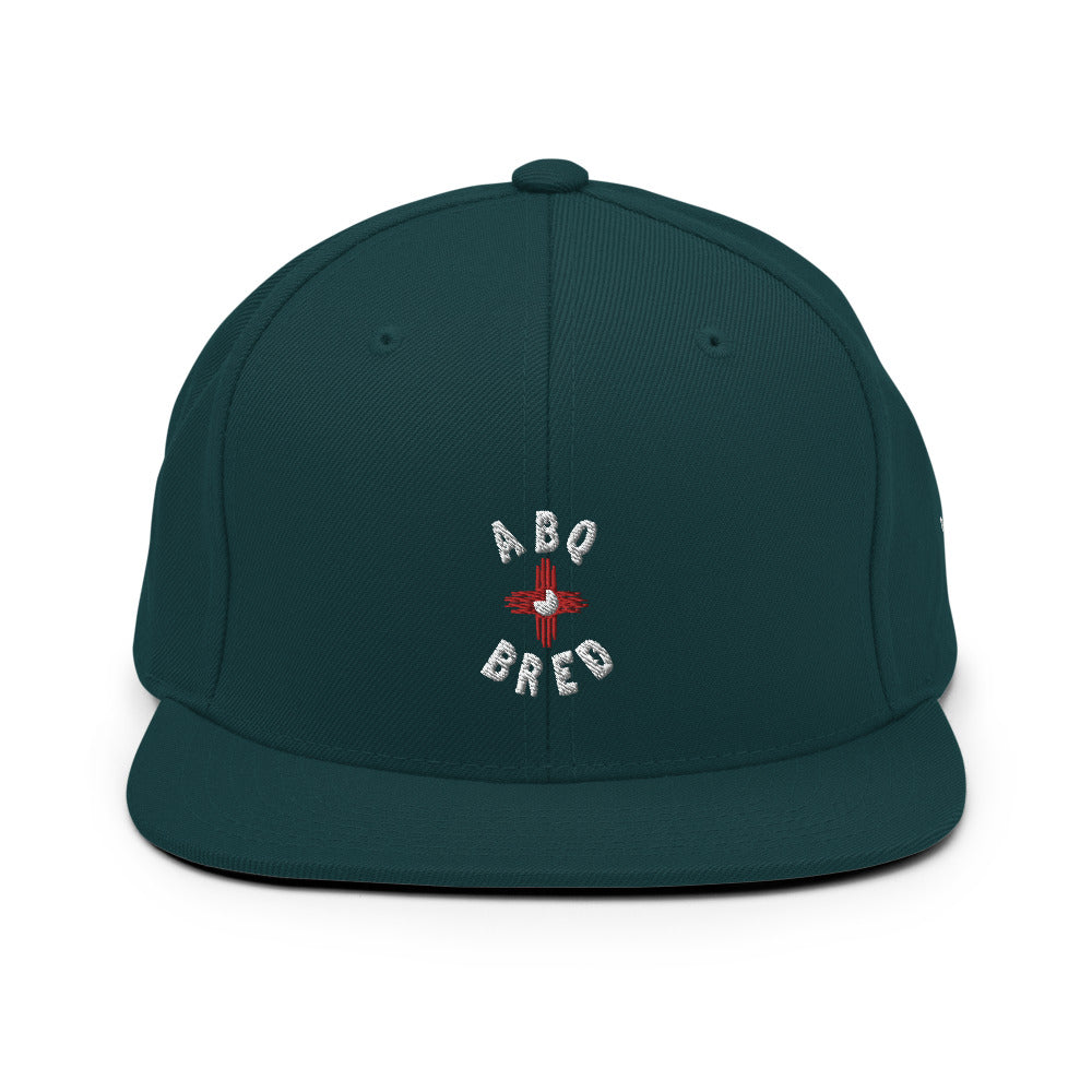 ABQ Bred - White Red Snapback Hat