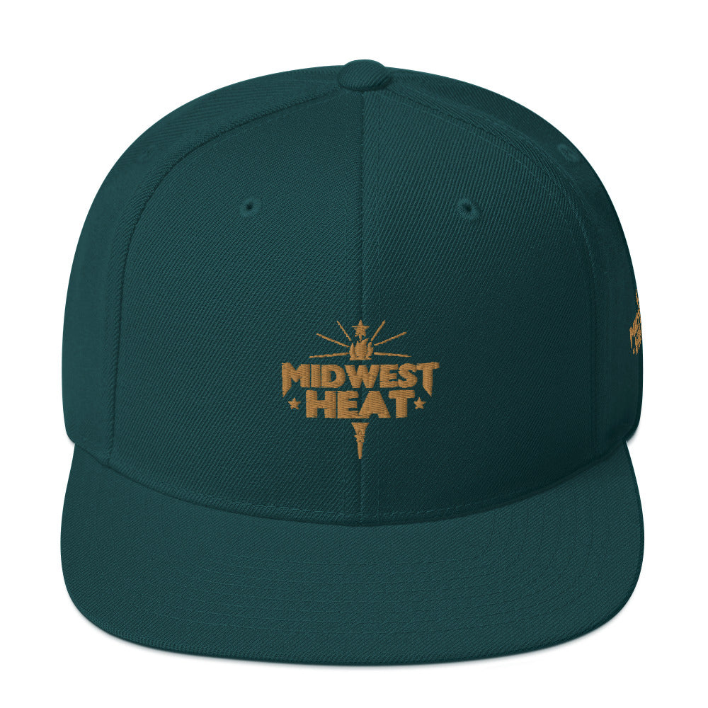 Midwest Heat - Gold Torch Snapback Hat