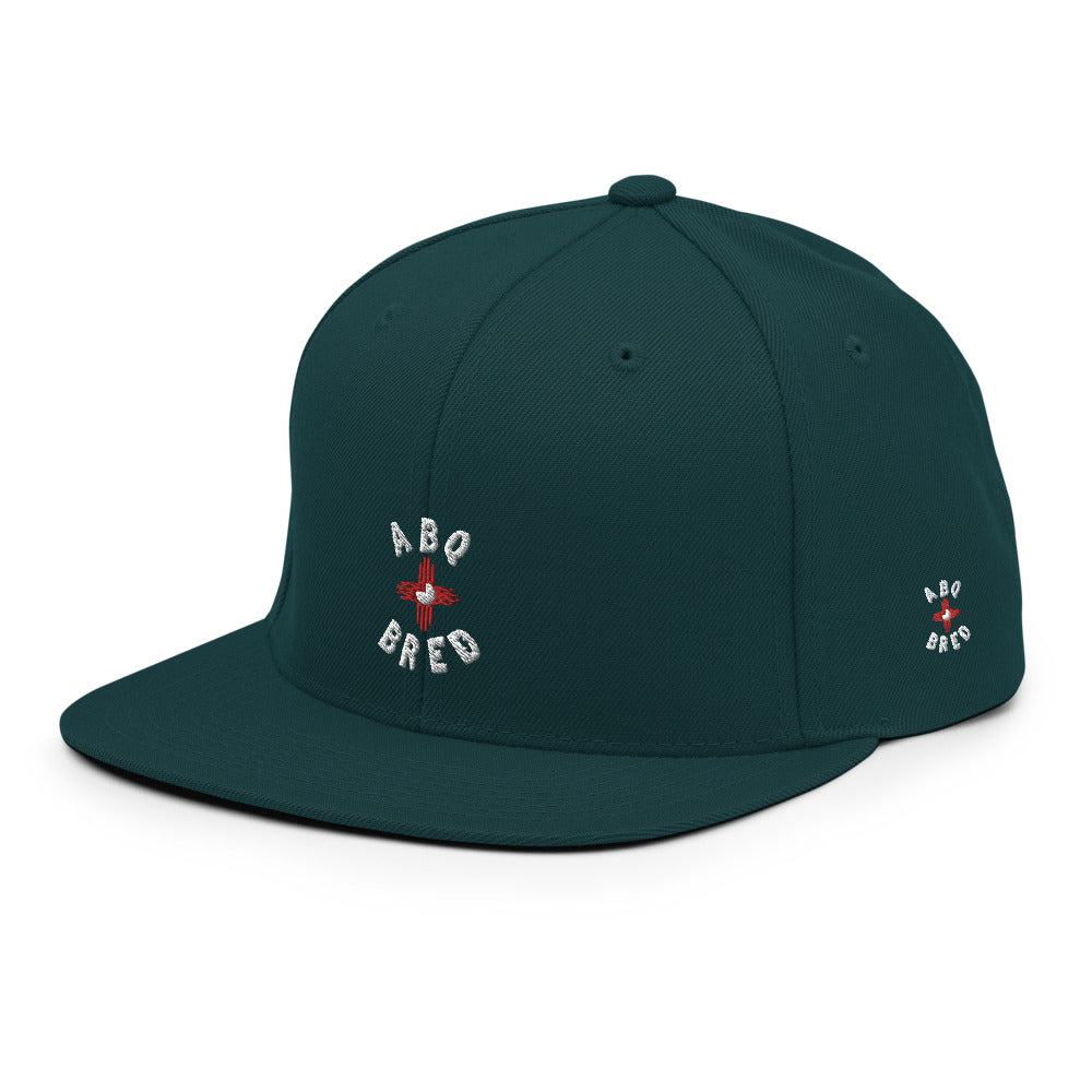 ABQ Bred - White Red Snapback Hat