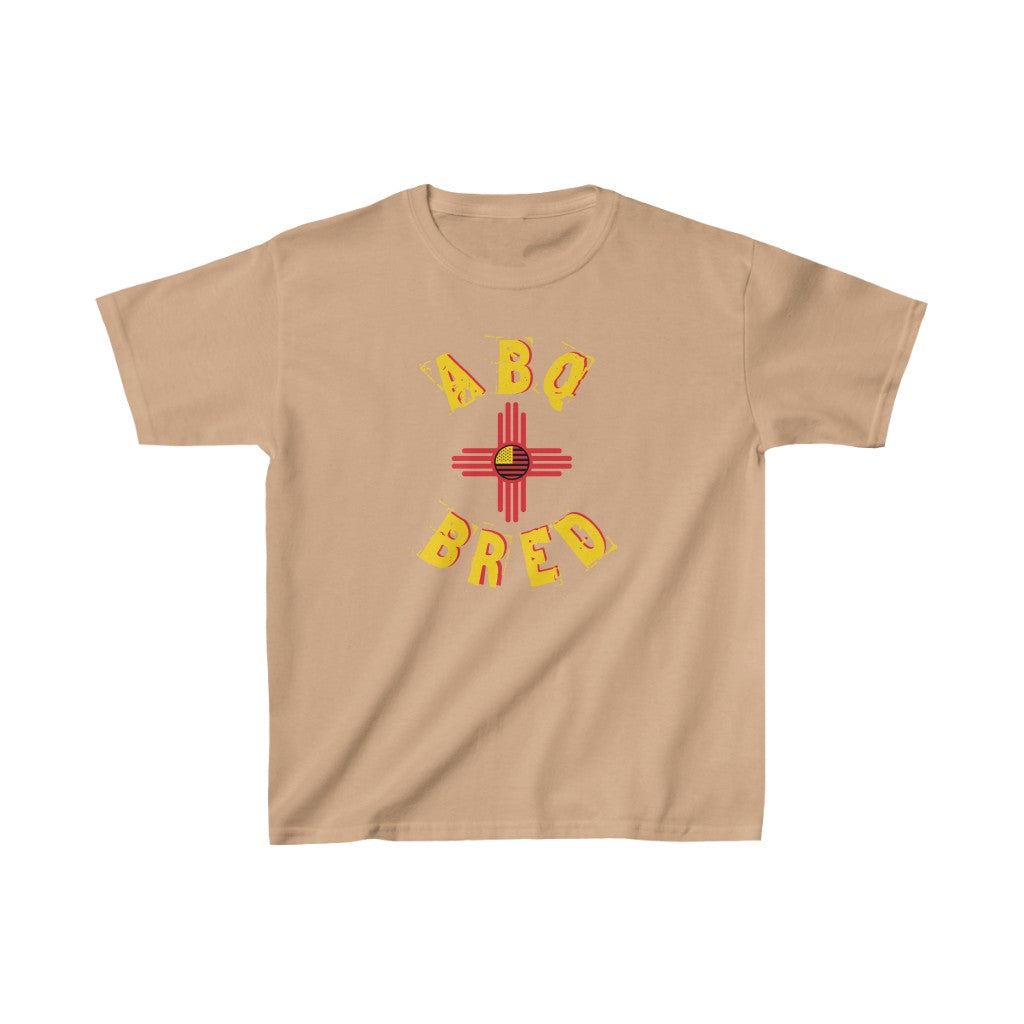 Albuquerque Bred - Yellow Red Scheme Kids Heavy Cotton Tee
