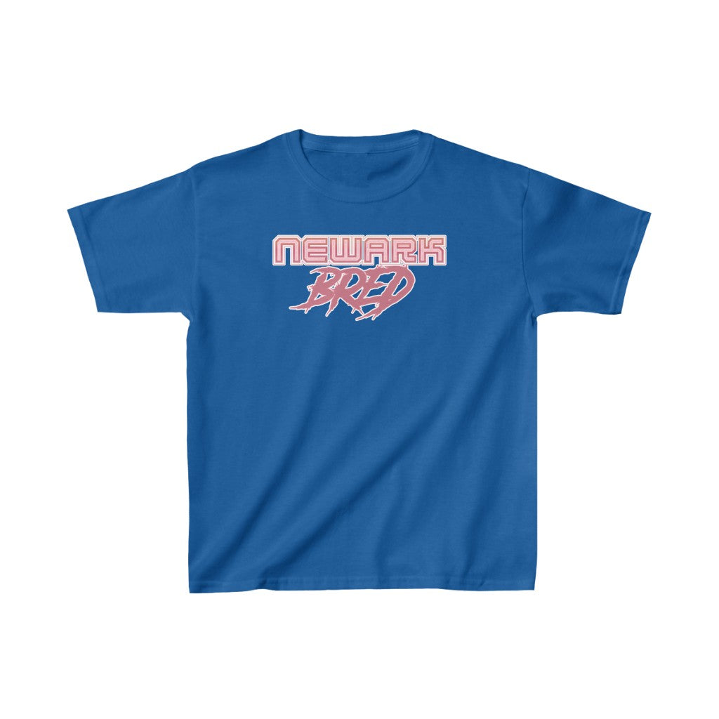 Newark Bred - Pink White Scheme Kids Heavy Cotton Tee