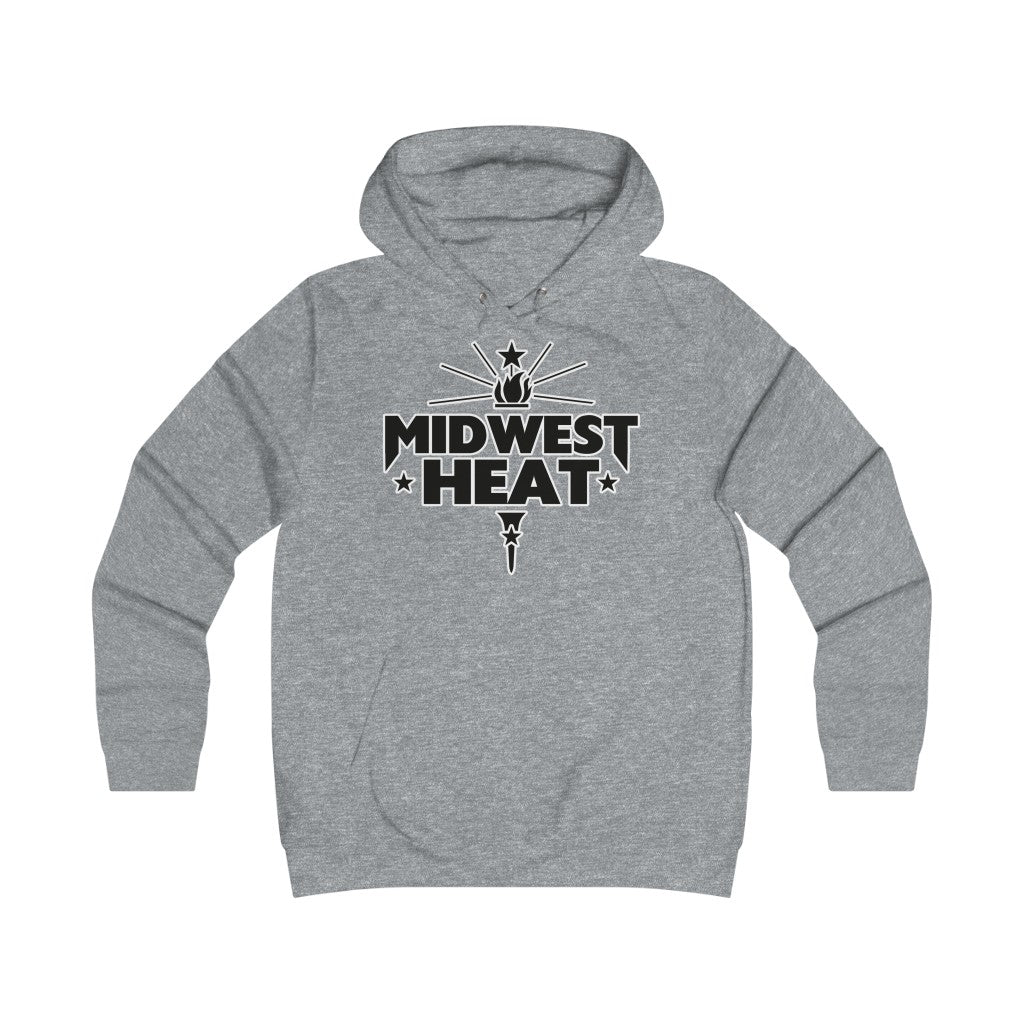 Midwest Heat - Black Gold Scheme Girlie College Hoodie