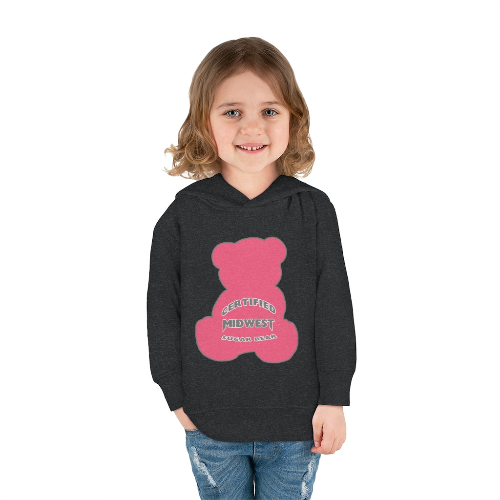 Certified Midwest Pink Sugar Bear Toddler Hoodie