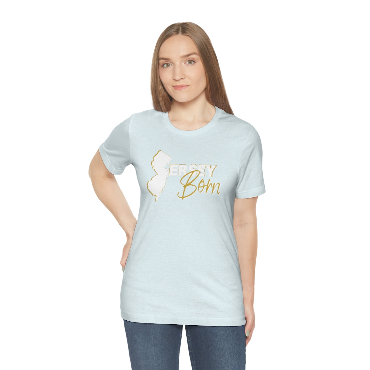 Jersey Born White Gold Scheme Tee - Unisex