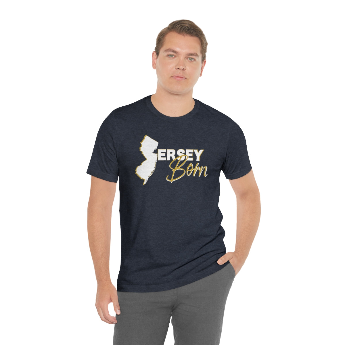 Jersey Born White Gold Scheme Tee - Unisex