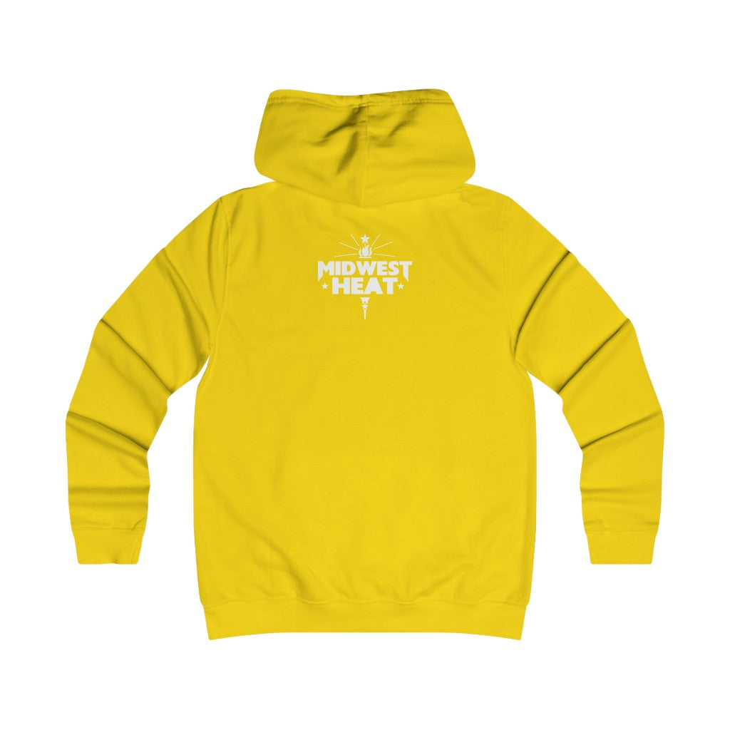 Midwest Heat - White Scheme Girlie College Hoodie