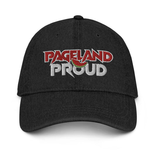 Pageland Proud - Denim Hat White Stitch