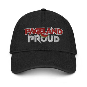 Open image in slideshow, Pageland Proud - Denim Hat White Stitch
