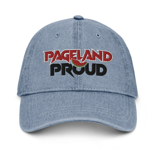 Pageland Proud - Denim Hat Black Stitch