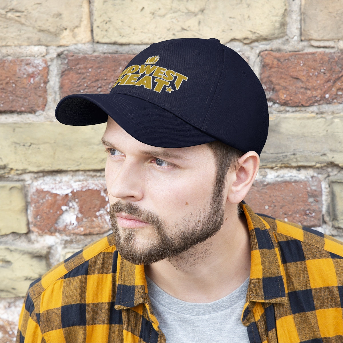 Midwest Heat - Gold Stitch Unisex Twill Hat
